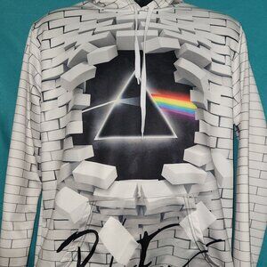 White & Black Pink Floyd The Wall/Dark Side Hoodie, Size L
